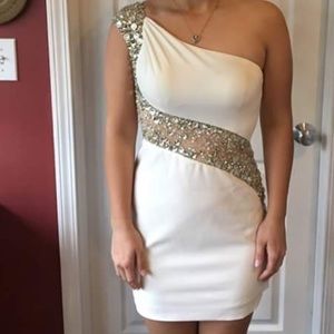 Beautiful white semi-formal dress